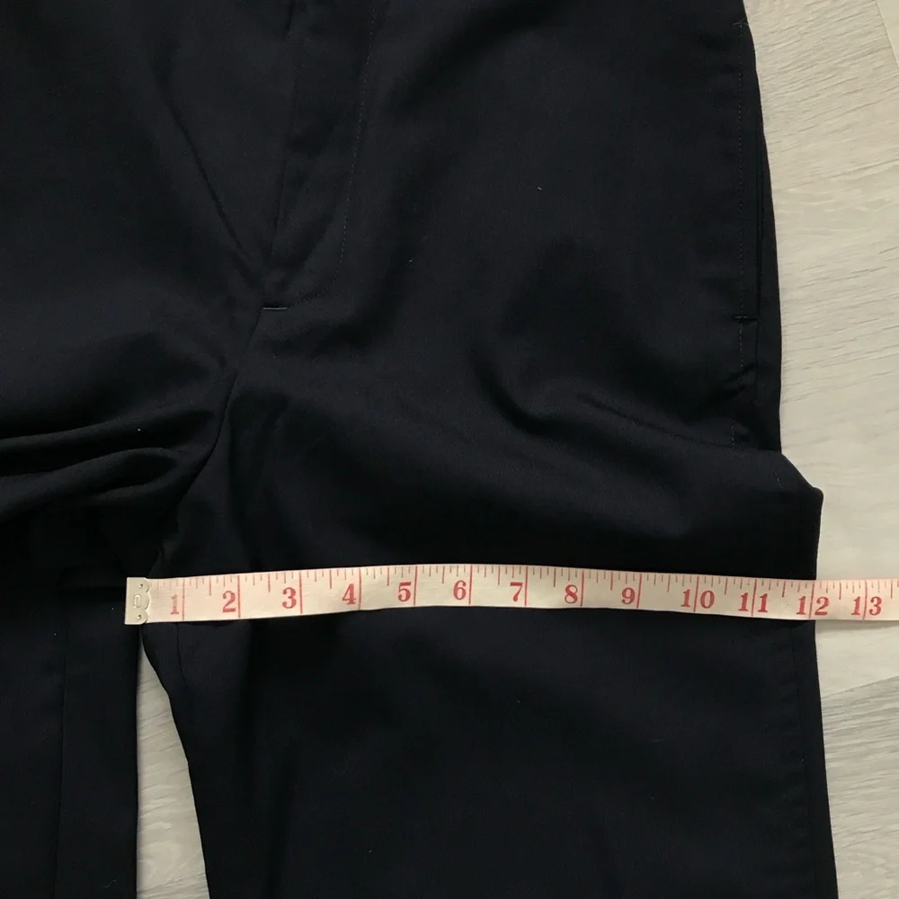 SMOCK NAVYBTHE OFFICER TROUSER PANT 100% WOOL ANKLE CROP 2